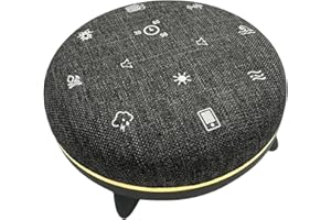 LacusMare White Noise Machine with 7 Soothing Sounds, Bluetooth, Timer & Night Lights, Rechargeable Sound Machine Baby Adults Kids, Portable White Noise Machine Baby Sleep Aid Home Meditation Travel