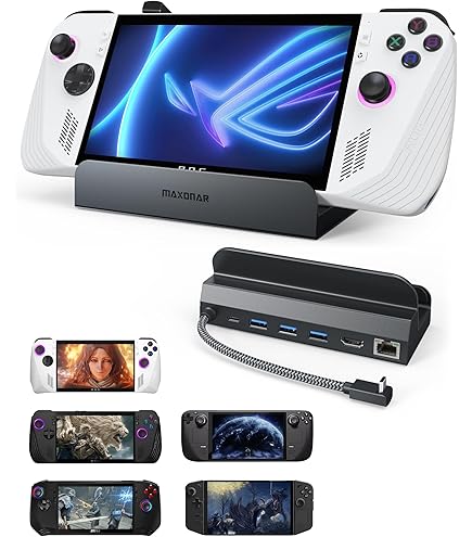 Docking Station for Steam Deck OLED Dock, 6-in-1 Steam Deck Dock