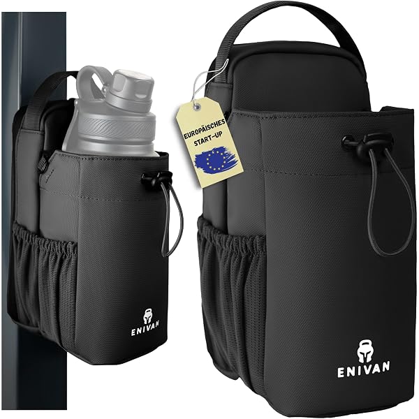 MYDAYS OUTDOOR Magnetischer Turnbeutel – Mit 6 Magneten, 4 Fächern & Schultergurt Für Wasserflasche & Sportzubehör