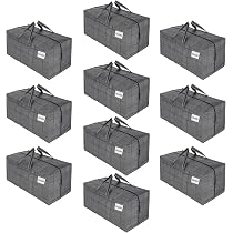 6 Borse Per Traslochi Extra Large 86L - Riutilizzabili, Con Cinghie Da Zaino E Manici, Tessuto Resistente All'Acqua, Alternative Alle Scatole