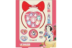 Lip Smacker Blanche Neige Hair Band with Face Set, Set de 18 Pièces pour Enfants avec Gloss à Lèvres, Baume à Lèvres, Crème Scintillante et Accessoires, Cadeaux Princesses Disney