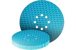 GZKTY 10pcs 225mm Carta Vetrata, Dischi Abrasivi 225mm, 8 Fori Grana 320 Forma Diamante Pastiglie Di Levigatura, Per Cartongesso Parete e Levigatrice a Soffitto