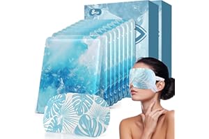 PROCIV Cooling Eye Mask, 16 Packs Ice Pack for Dry, Puffy, Itchy Eyes, Dark Circles, Fast Soothing Relief Fatigue, Disposable Gel Mask for Eye Compress with Cold Therapy