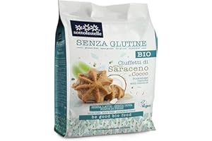 Sottolestelle Senza Glutine Biscotti biologici Ciuffetti di Saraceno al Cocco 250g (1)