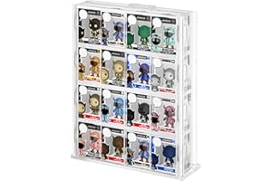 Janaden Présentoir Bittys en acrylique transparent pour collection de figurines Bitties, étagère à 4 niveaux pour objets de collection Bittys, boîte de présentation pour petites figurines