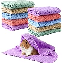 Cavia Bed, Warm Konijn Knuffelhol met Verwijderbaar Kussen Groot Cavia Huis Bunny Schuilplaats Kooi Winter Knusse Bedden voor Kleine Dieren, Chinchilla, Hamster (Blauw