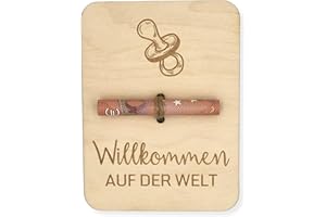 ZUKLA kleine Verpackung für Geldgeschenke Geburt 12 x 9 cm - Geldgeschenk Verpackung Holz - Eine Originelle Idee, Geld zu Verschenken - Geschenkgutschein Baby