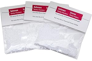 SNOWGLOBE for you - DO IT YOURSELF 40023 3 x Coarse Snow Globe for Crafts