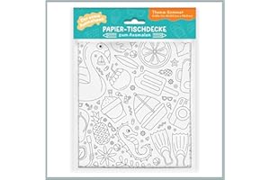 ‎SELLERROCKET Colouring Tablecloth for Kids - Summer Themed Colouring Tablecloth - Colouring Blanket for Children's Table - Great Activity for Kids on Hot Summer Days - A0 (33 x 47")