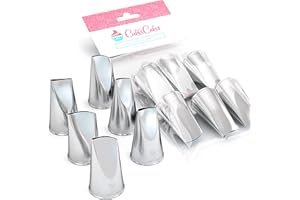 CukkiCakes Kit de 6 douille à pâtisserie pros à fleurs (124, 120, 122, 124k, 125k, 126k), pour la décoration gâteaux et cupcakes - Compatible avec poche à douille patisserie - Made in Korea