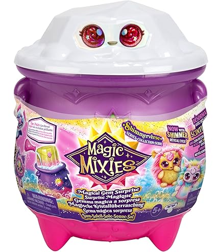 Lampe Magique Magic Mixies Giochi Preziosi - Peluche Interactive Avec Effet Brouillard - Anneau Magique Inclus - Pour Fille 3 Ans Et Plus