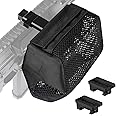 Feyachi Pic Rail Brass Catcher Heat Resistant Thickened Nylon Cartridge Casing Shell Catcher Net with Picatinny Rail Mount (5"x2.75" interface)