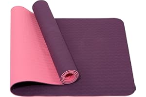 Fitem Tapis de Yoga/Gym Eco Natura TPE 183 x 61 x 0,6 cm ou 1 cm - Eco-Conscience & Hygiénique