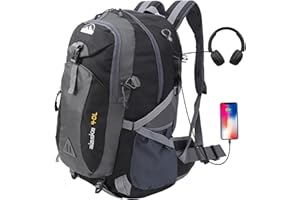 Alitifiy 40L Hiking Backpack, Hiking Rucksack Durable Waterproof Travel Bag Outdoor Sports Camping Cycling Skiing Daypack Climbing Trekking Mountaineering Gifts for Men Women