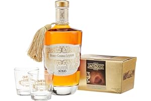 ‎THE WINE GUYS The Wine Guys Jacquot HONEY-COGNAC Liqueur ABK6 und französische Schokoladentrüffel und zwei originale Gläser als Geschenkset
