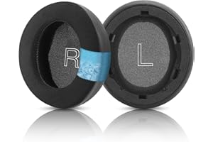 Laipuke zapasowych słuchawek dousznych kompatybilne z Anker Soundcore Life Q30 Q35 Gamingowy zestaw słuchawkowy wykonane chłodzącego żelu, jedwabiu lodowego i pianki pamięcią kształtu, czarny