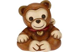 THUN - Soprammobile Minianimale Scimmia - Accessori per la Casa da Collezionare - Linea Thunimals - Formato Mini - Ceramica - 5 x 4,1 x 5,5 cm