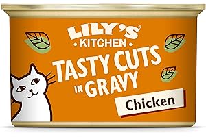 LILY'S KITCHEN Lily’s Kitchen Tasty Cuts - Deliciosos trocitos de pollo - comida humeda para gatos 24x85g