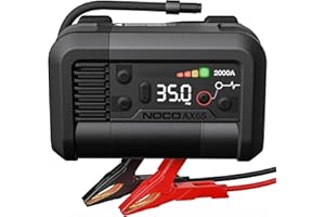 ‎NOCO NOCO Boost+Air AX65: 2000A Starthilfe-Powerbank mit 100 PSI Kompressor – Startet 8,0L Benzin & 6,0L Diesel – 67 SLPM Luftstrom – Pumpt 0–40 PSI in 2 Minuten
