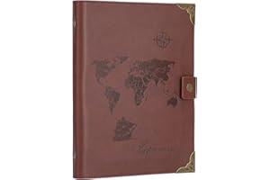 ‎SEEALLDE SEEALLDE Leder Notizbuch A5 Nachfüllbar Ringbuch Tagebuch Liniert 200 Seiten für Erwachsene und Jungs