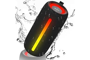 oraolo Altavoz Portátil Inalámbrico Bluetooth 5.4, Altavoces Potente Bluetooth, Altavoz USB Portátil, Estéreo Potente de 24 W, Soporte AUX/TF Card, Impermeable IPX5 para Exteriores, Fiestas