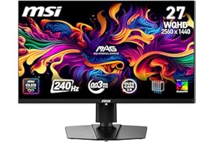 MSI MAG 271P QD-OLED X24 Gaming Display 26,5" WQHD - Quantum Dot OLED Panel 2560 x 1440, 240Hz / 0,03ms, 99% DCI-P3, XXL) E≤2, DisplayHDR True Black 400 - DP 1.4a, HDMI 2.1