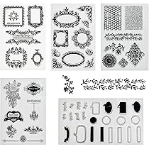 Timbri Trasparenti Vintage Effetto Crepa - Sigilli In Silicone Per Scrapbooking E Carte Fai Da Te