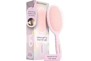 FRAMAR Wet Hair Brush Detangler – Iridescent Brush for Curly & Tangle-Free Detangle Hair Brush For Curly Hair