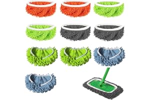 ANYUAN BOY Swiffer Sweeper Lot de 10 serpillères humides réutilisables en microfibre lavables pour surfaces de nettoyage et sols en bois (couleur )
