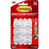 Command 3M Mini Kanca Yapışkan Şeritli, 225 g Taşıma Kapasitesi 30 x 20 mm 1 Paket &agrave; 6 Kanca