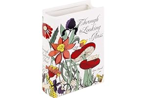 STEEL MILL AND CO. Steel Mill & Co - Jarrón decorativo grande en forma de libro, jarrones de cerámica para decoración del hogar, bonita decoración de estantería, jarrón único para los amantes de los libros, a través del