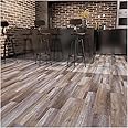 FLOREXP Vinyl Flooring - Lino Flooring,Peel and Stick Floor Tiles Self Adhesive Vinyl Flooring,2.0mm 7 Planks Waterproof,for Kitchen Living Room Floor Planks (1m²,Oak Block)