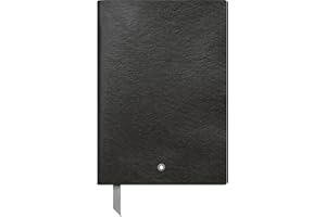 Montblanc 113637 Carnet #146 Fine Stationary - Noir - Cuir - Couverture Souple - Quadrillé - 150 x 210 mm