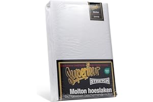Superieur Molton Matratzen-Spannbetttuch - Matratzenschoner - Hoher Winkel - Hotelqualität - Frischer & kühler Schlaf - Belüftung & Absorption - Twin Jumeaux - 200x200/210/220 cm
