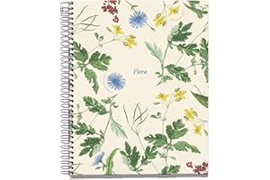 Miquelrius - Cuaderno A5 liso, Libreta con 100 hojas en blanco con 4 bandas colores para organizar, Papel que no traspasa de 70 g/m², 2 taladros para archivar, Espiral, Mediterráneo