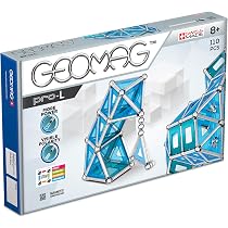 Geomag Glitter 35 Pièces - Jeu Construction Magnétique Pailleté - Plastique 100% Recyclé - Dès 3 Ans Construction Magnetique Enfant