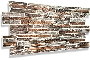 EURODECO | Pannelli decorativi da parete 3D 4 m² effetto pietra, 10 pezzi, pannelli da parete, rivestimento murale, pannelli da soffitto, rivestimento in PVC, piastrelle finte per tatuaggi da parete