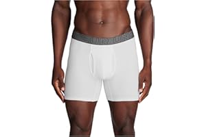 Under Armour Charged Cotton 6in 3 Pack, boxer Homme, Black / Black / Black, XL