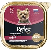 Reflex Plus Chunks In Gravy With Beef Dana Etli Mini&K&uuml;&ccedil;&uuml;k Irk Yetişkin K&ouml;pek Maması 85 Gr