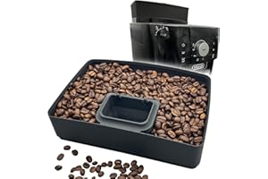 PRINTARI Extension de réservoir à grains de café compatible avec De'Longhi Magnifica S ECAM – Réservoir à grains jusqu'à 600 g – Accessoire pour machine à café De'Longhi – Fabriqué en Allemagne
