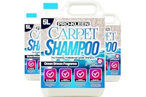 DIRECT SALES PRO-KLEEN Pro-Kleen Professional Carpet & Upholstery Shampoo 15L – Ocean Fragrance - High Concentrate Cleaning Solution - Suitable For All Machines