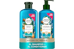 Herbal Essences Argan Oil of Morocco Vegan Shampoo and Conditioner Set for Dry, Damaged Hair, Hair Repair Argan Oil Shampoo And Conditioner, XXL Value Pack, 1145 ml