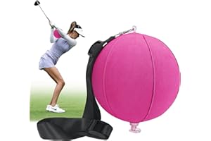 Albefer Golf Smart Ball Golf Impact Ball Aid Smart Assist Golf Practice Ball Adjustable Lanyard Golf Swing Trainer Training Aid, Golf Gifts for Men Women