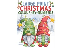 Large Print Christmas Colour-by-Numbers (Arcturus Large Print Colour by Numbers Collection)