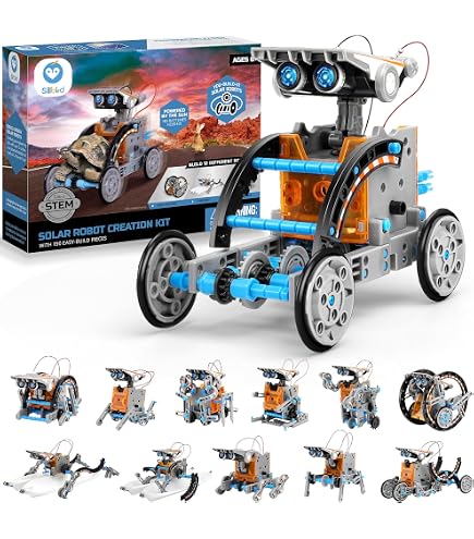 Kit Robot Solar DIY | Soldadura Educativa | Robot Haz Solar Con 7 Paneles | Juguete Científico Electrónico