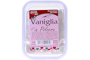 Graziano, Polvere di Vaniglia, Aroma Naturale di Vaniglia in Polvere, Ideali per Aromatizzare Cibi da Forno, Gelati e Dessert, Polvere di Vaniglia di Alta Qualità, 10 g