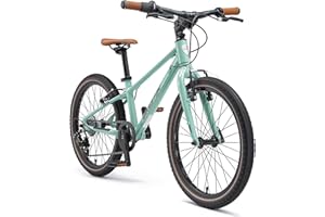 BIKESTAR Bicicleta Ligera de Aluminio para niños 8kg a Partir de 6 años | Bicyclette 20 pouces, 7 vitesses Shimano