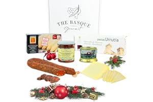 THE BASQUE Gourmet Coffret Cadeau - Panier Cadeau Fêtes & Noël - Panier Gourmand du Pays Basque (LOT 1)