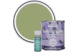 Rust-Oleum Green Water-Resistant Bathroom Tile Paint in Matt Finish - Familiar Ground 750ml