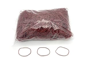 Progom - Elastiques caoutchouc - 80(Ø50) mm x 1.7mm - Coloris rouge - Sac de 1kg